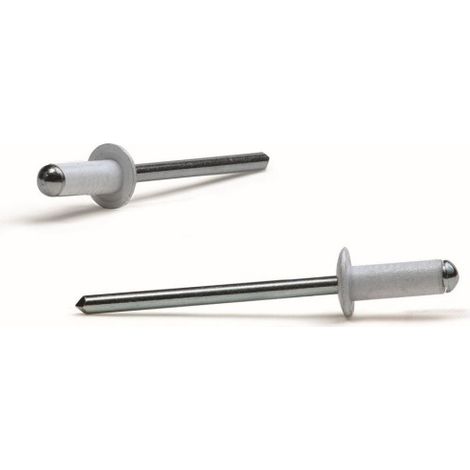 Remache Ø 4,8 X 30 Aluminio / Acero Lacado Blanco 200 Pz