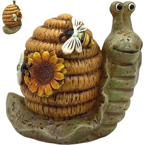 Schnecke Niedliche Schneckenstatue Harzstatue für den