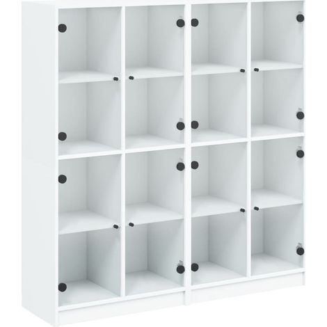 Maison Exclusive - Libreria con Ante Bianca 136x37x142 cm in Legno Multistrato