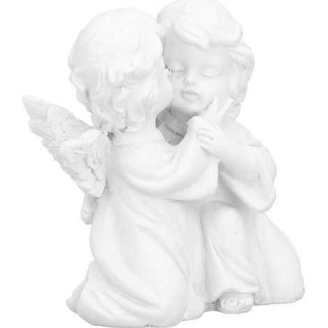 Engelsfigur – CUQUE – Ornament aus Kunstharz – Weiß – Leicht – Dekoration für den Innenbereich (1/4)