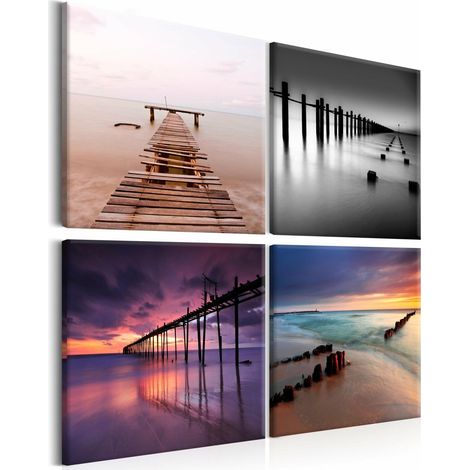Tableau quatre vues - 90 x 90 cm (1/4)