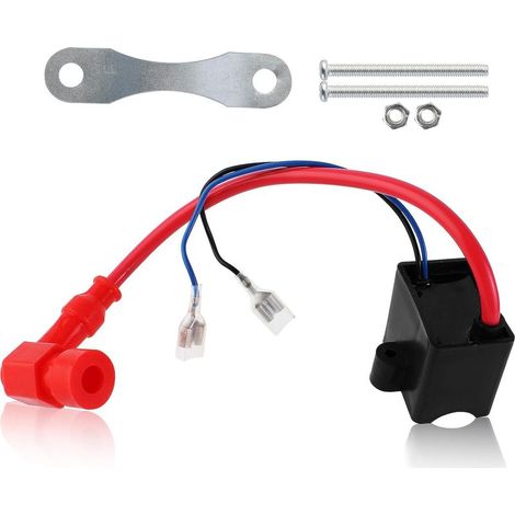 Bobine allumage CDI haute performance – compatible vélo motorisé 49cc-80cc 2 temps – avec pièces montage (1/5)