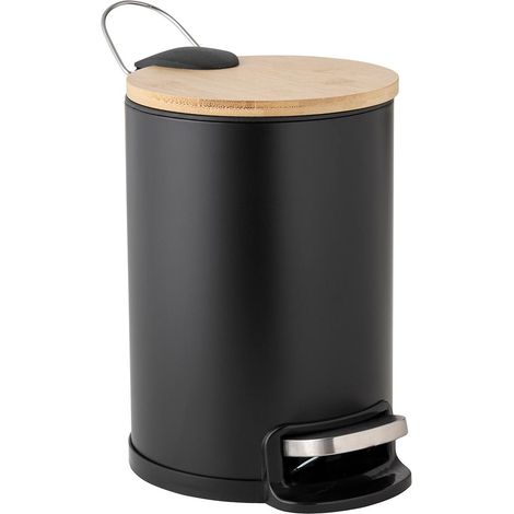 Poubelle de Salle de Bain "Mobelle" 3L Noir