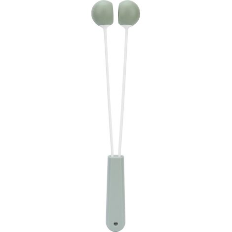 Marteau de massage corporel anti-dérapant à double boule en silicone, patère portative pour fitness et relaxation musculaire (1/5)