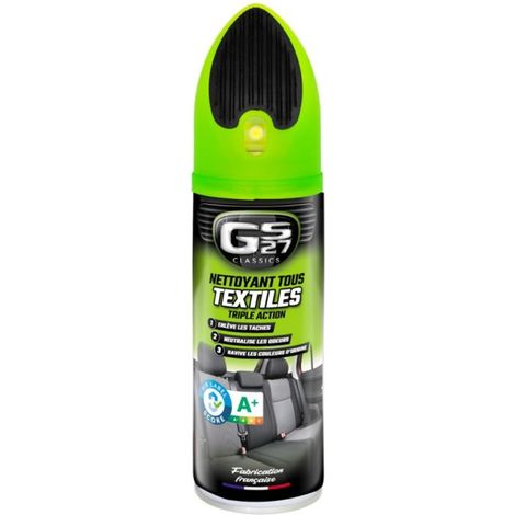 Nettoyant tous textiles triple action 400 ml – Élimine taches et odeurs – Brosse spécifique pour moquettes et sièges – Ravive couleurs – Gs27 (1/5)