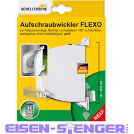 Schellenberg - Gurtwickler Mini Flexo ohne Gurt aufklappbar, Weiß - 50153 (1/5)