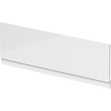 1800mm Waterproof Straight Shower Bath Front Panel - Gloss White
