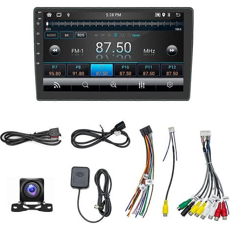 2-DIN-Autoradio mit 10-Zoll-Touchscreen, GPS, WLAN, Bluetooth und Rückfahrkamera