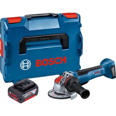 Meuleuse d'angle sans fil Bosch GWX 18V-10 P Professional 18 V 125 mm X-LOCK sans balais + 1 batterie 4,0 Ah + L-Boxx - sans chargeur (1/5)