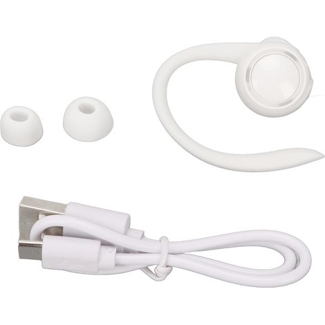 Écouteur Bluetooth sans fil T10, étanche, réduction du bruit, casque mono-oreille, pour le sport et les affaires, blanc (1/4)
