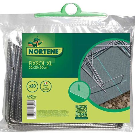 Lot de 20 agrafes métalliques pour fixation de gazon synthétique – Dimensions 20 x 25 x 20 cm – Fixation au sol efficace – Celloplast