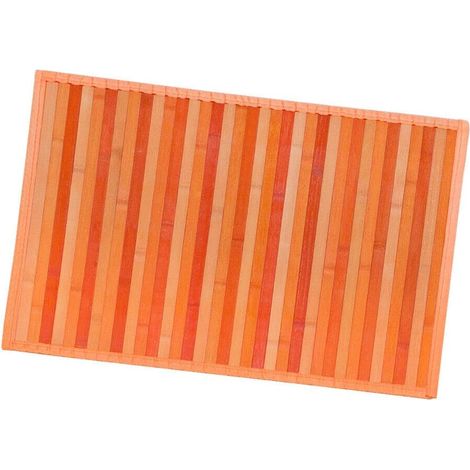 Tovaglietta Americana Bamboo 30x34 cm Antimacchia Colazione Bambù Legno Color Degradè - Arancione