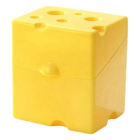 Matériau jaune : boîte de conservation alimentaire en ABS pour la cuisine, boîte à fromage à couvercle rabattable, boîte de conservation pour réfrigérateur, emballage alimentaire et de collations.