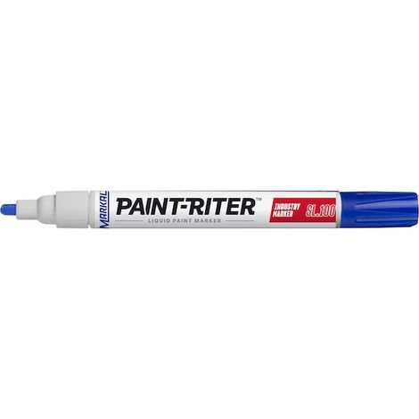Markal PAINT-RITER INDUSTRY MARKER SL100 31240420 Marqueur peinture bleu 4 mm
