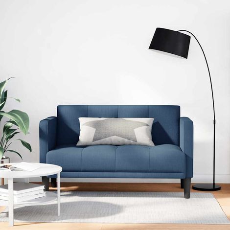 Zweisitzer-Sofa Blau 111 cm Stoff