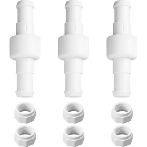 Lot de 3 Remplacement Tuyau Polaris D20/D-20, Émerillon À Roulement À Billes pour Nettoyeur Piscine avec Écrous pour Polaris 180 280 380 480 3900 (1/5)