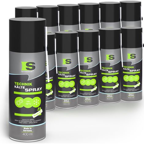 Spraytive 12x 400ml Kältespray Werkstatt: Eisspray Vereisungsspray bis -50°C (1/5)