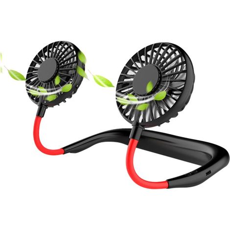 Ventilateur Cou Aromathérapie – 3 Vitesses – LED 7 Couleurs – Sport/Voyage – Relaxant (1/5)