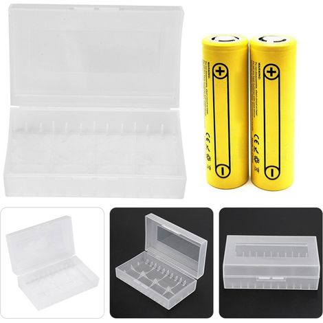 Boîtier de stockage pour 2 piles 20700/21700 - Étui de rangement pour batteries rechargeables (1/5)