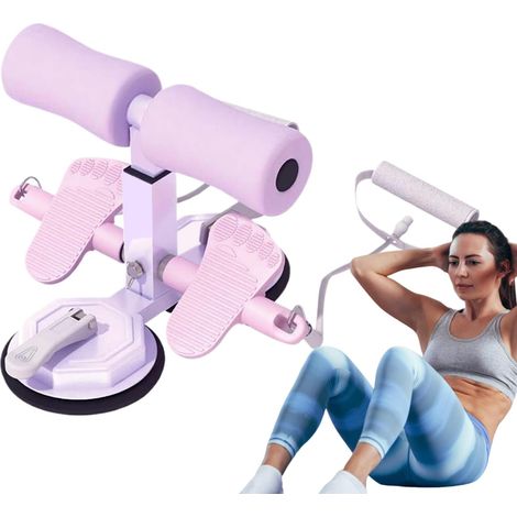 Support pieds 2 ventouses + corde traction, outil abdominal portable musculation (1/5)
