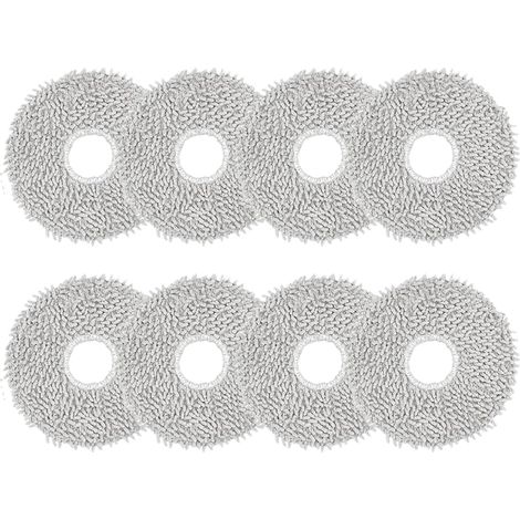 8 Stück Wischtücher Zubehör für Ecovacs Deebot X1 Omni/ X1 e Omni/ T20 Omni/ T20 e Omni/ T30 PRO Omni/ T30 Omni/ X1 Turbo, Wischpads Ersatzteile, Reinigungstuch Waschbar und Wiederverwendbar