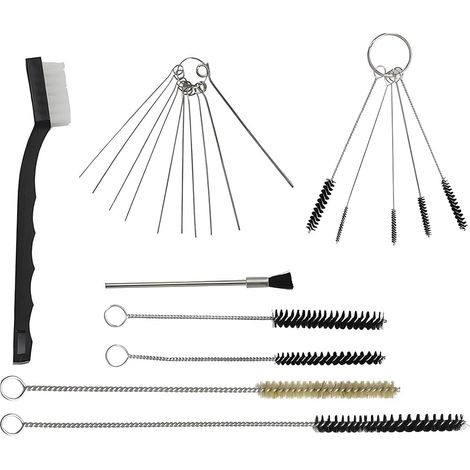 21 Pièces Kit De Brosses De Nettoyage pour Pistolets à Peinture, Nettoyage Gicleurs Carburateur, Brosses De Nettoyage pour Nettoyer Les Pistolets à Peinture à L'aérographe Buses Et Embouts (1/5)