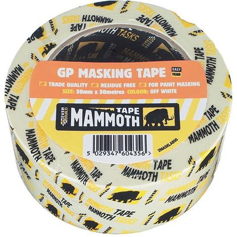 Everbuild 2MASKLAB50 Mammoth Retail Masking Tape 50mm x 50m EVB2MT50 (1/3)