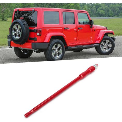 6,7-Zoll-Autoradioantenne (Ersatzteil) passend für Jeep Wrangler (2007–2017), Rot (1/5)
