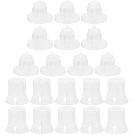 Vis de Fixation Transparente en Plastique 14x14mm, Kit D'entretoises et Écrous pour Panneaux Publicitaires, Montage et Bricolage, 10 Pièces, Usage Intérieur (1/5)