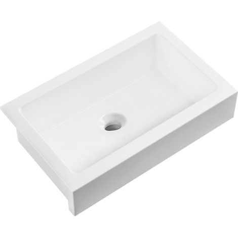 Sapho Arya - Evier en céramique, 86x56 cm, blanc 50185 (1/5)