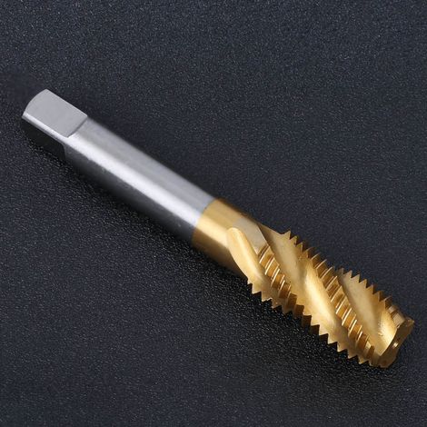Tarauds à vis M18 x 2,5 mm en acier rapide, or et argent, pour machine à spirales en cobalt. (1/5)