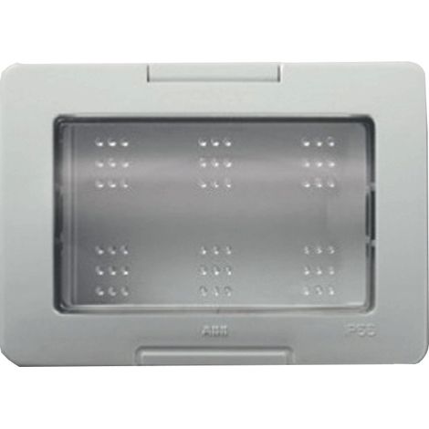 Placca montaggio a incasso ip55 3 moduli abb chiara 2csk3355ch