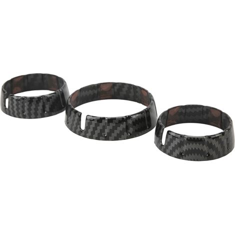 Ensemble décoratif de 3 pièces pour interrupteur de climatiseur style fibre de carbone, adapté aux modèles F55, F56, F57 2014-2021. (1/5)