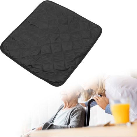 Coussin Incontinence Réutilisable pour Canapé, Lit et Fauteuil (2 Pièces, Noir) (1/5)