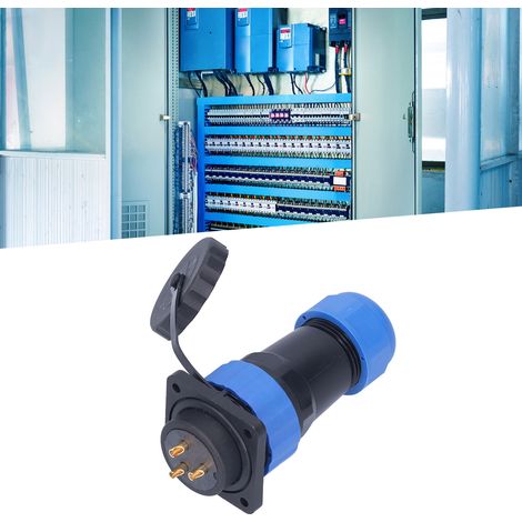 Connecteur carré étanche IP68 SP28 à quatre trous pour l'aviation, mâle et femelle, 380 V, 25 A, 3 broches (1/5)