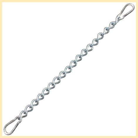Chaîne avec deux mousquetons, fixation réglable pour fauteuil hamac (chaîne 66 cm) (1/4)
