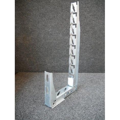 Console universelle en C hauteur 200mm longueur 400mm finition Z275 pour chemin de câble GEWISS