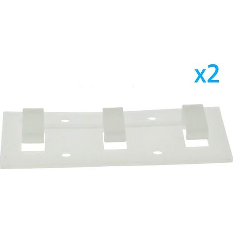 2 PZ Clip Fissaggio Lineare 3 Posizioni Passo 14x7mm per Bobina Striscia LED a Parete