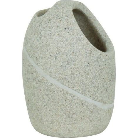 Portacepillos de dientes de poliresina MALUA Beige MSV (1/3)