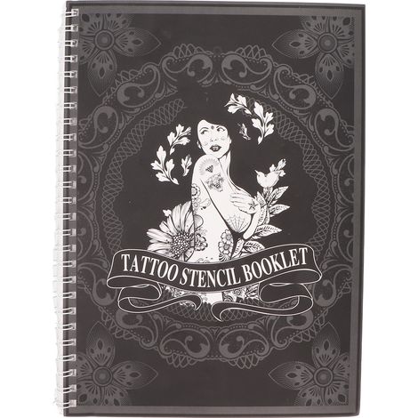 Album de Stencils Tatouage Portable 115 Motifs Temporaires pour Hommes et Femmes - Art Corporel au Pistolet (1/5)
