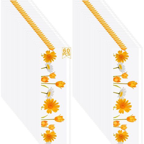 Paquet de 60 Pièges Autocollants à Mouches, pour fenêtre, Papiers Collants Attrape-Mouches pour la maison (1/5)