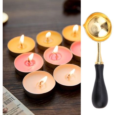 Cuillère en Cuivre pour Cire à Cacheter, Réchaud à Sceaux et Poêle à Fusion Cire