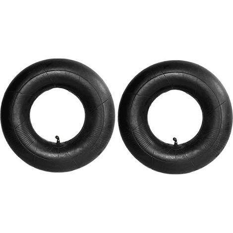 Lot de 2 chambres à air 15x6.00-6 pour pneus de tondeuse à gazon et tracteurs de jardin. avec valve coudée. (1/5)