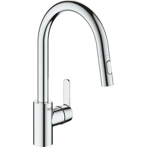Grohe Get - Grifo de fregadero con ducha extraíble, cromo 31484001