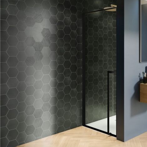 Porte de douche battante en niche LUCID 101 RIHO 80x200 cm
