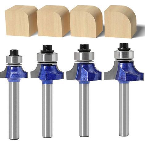 Set mit 4 runden Fräsern mit 6 mm Schaft (1/5)