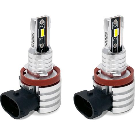 DISCORAMA KIT LAMPADE LED SIRIUS H8 H9 H11 H16 JUNIOR SERIES COPPIA FARI AUTO LUCE BIANCA (1/2)