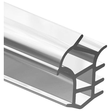 Joint d'huisserie en acier K2652z. à insérer W-PVC gris. L 5.2mtr (Par 20) (1/4)