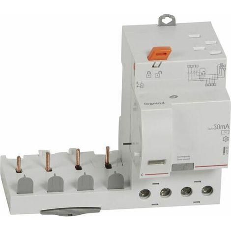 Bloc différentiel adaptable automatique DX³ pour disjoncteur 1 module par pôle - 4P 400V - 40A - typeAC 30mA - LEGRAND