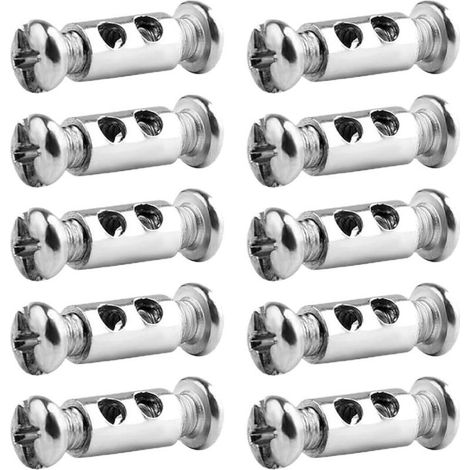 10 Stück Kabelklemmen für 1-2 mm Kabel, doppelseitige Stahldrahtklemmen zur schnellen und einfachen Kabelbefestigung, zum Anbringen von Metallkabeln und Wäscheleinen (1/5)